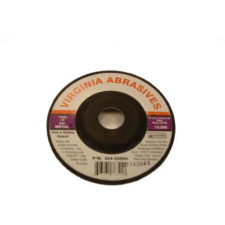 Virginia Abrasives Corp 4X1/8X5/8 Grind Wheel 424-55204